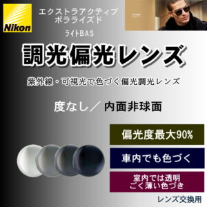 Nikon Transitions XTRActive POLARIZED LiteBAS（度なし）